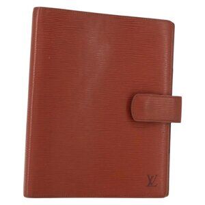LOUIS VUITTON Epi Agenda GM Day Planner Cover Brown
